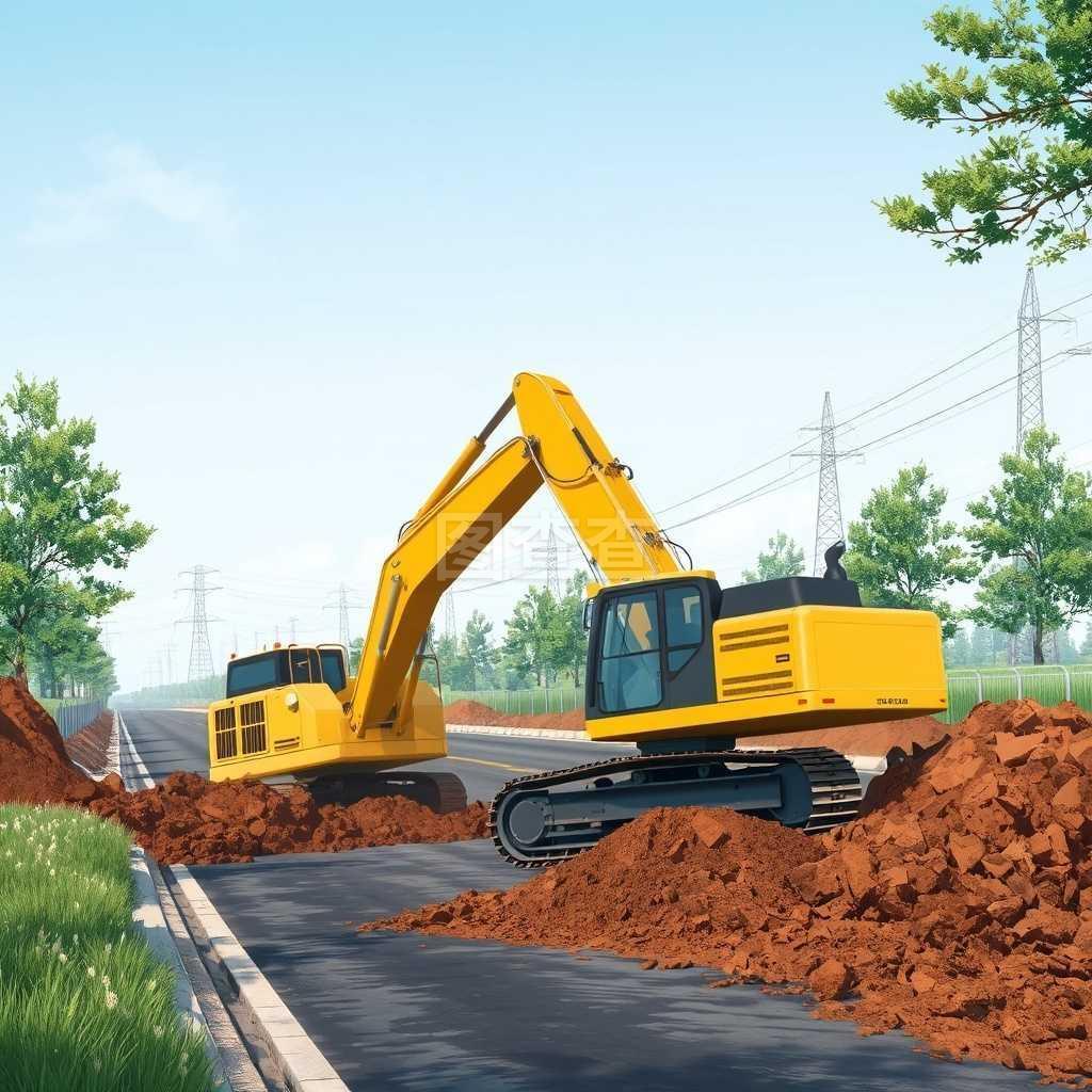 挖掘未來(lái) 道路建設(shè)中挖土機(jī)的重要角色
