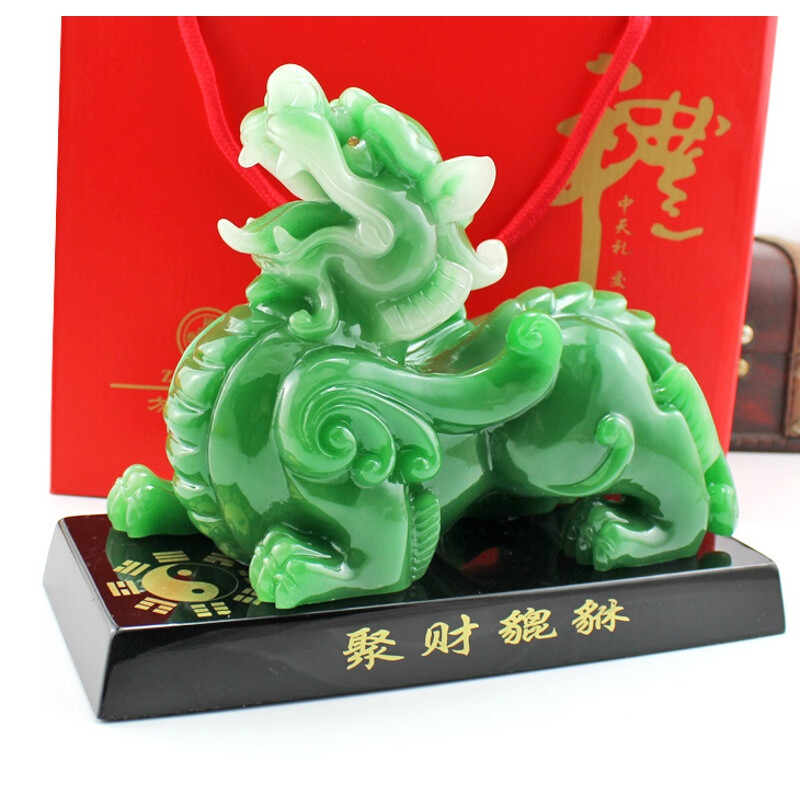 鎮宅納福，招財引貴 仿玉貔貅擺件，家居風水的點睛之筆